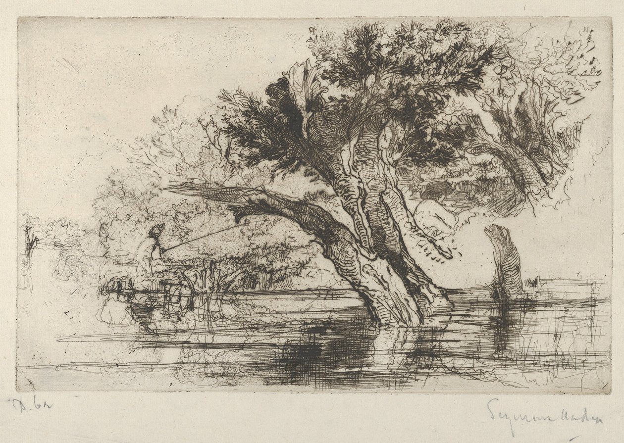 Penton Hook, 1864, 1864. tekijältä Francis Seymour Haden