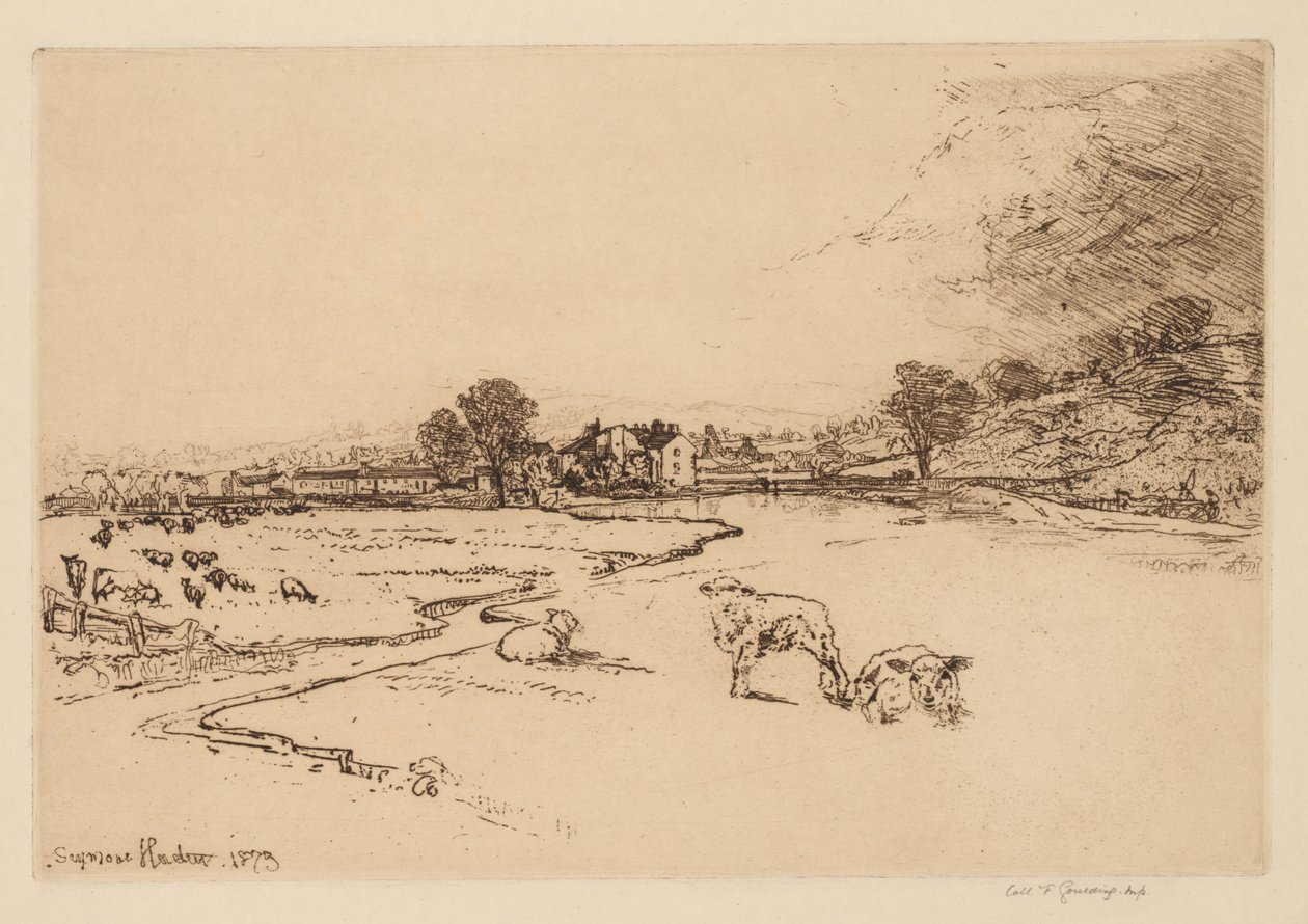 Sawley Abbey tekijältä Francis Seymour Haden
