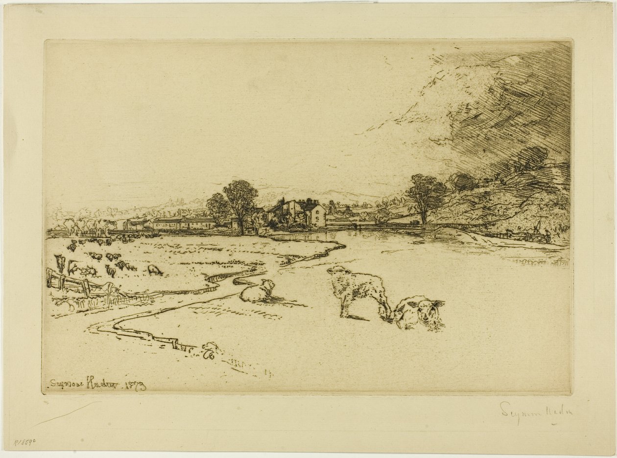 Sawley Abbey tekijältä Francis Seymour Haden