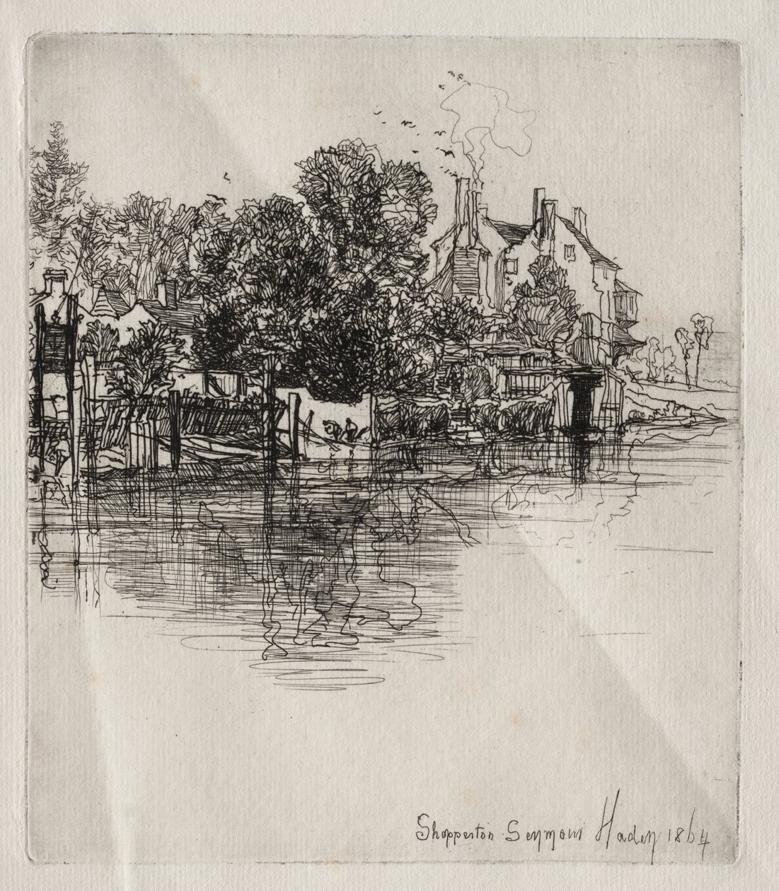 Shepperton, 1864. tekijältä Francis Seymour Haden