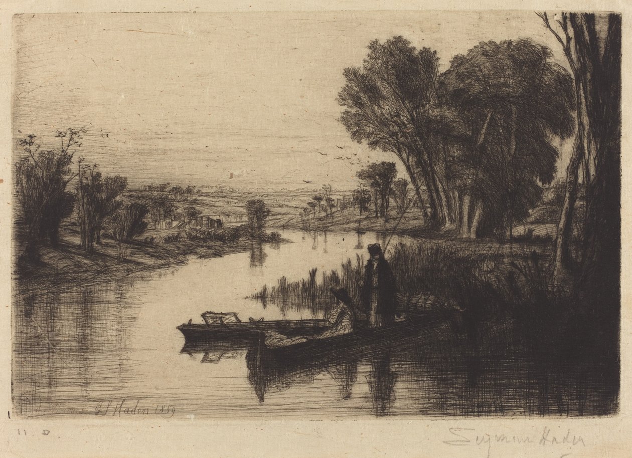 Thamesin kalastajat tekijältä Francis Seymour Haden