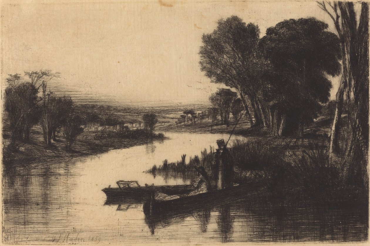 Thamesin kalastajat tekijältä Francis Seymour Haden