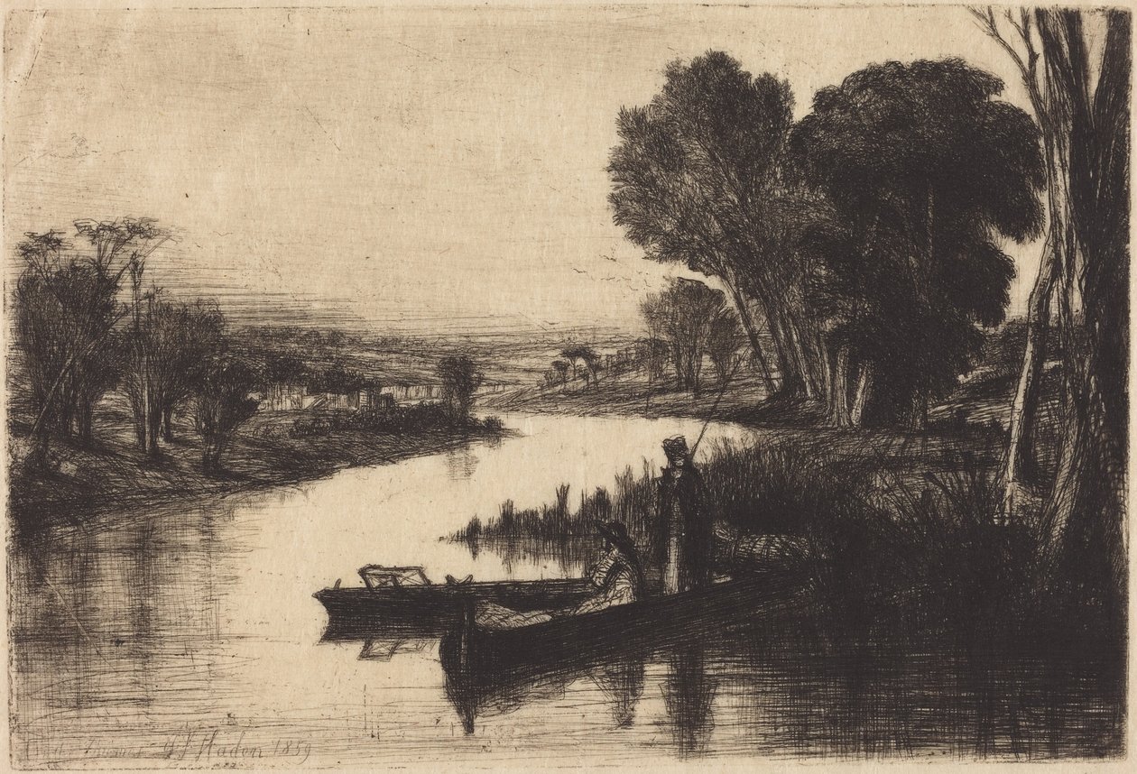 Thamesin kalastajat tekijältä Francis Seymour Haden