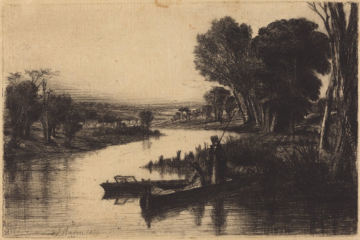 Thamesin kalastajat tekijältä Francis Seymour Haden