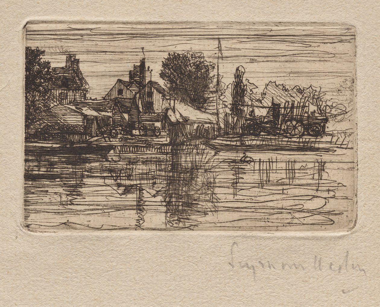 Thames Side tekijältä Francis Seymour Haden
