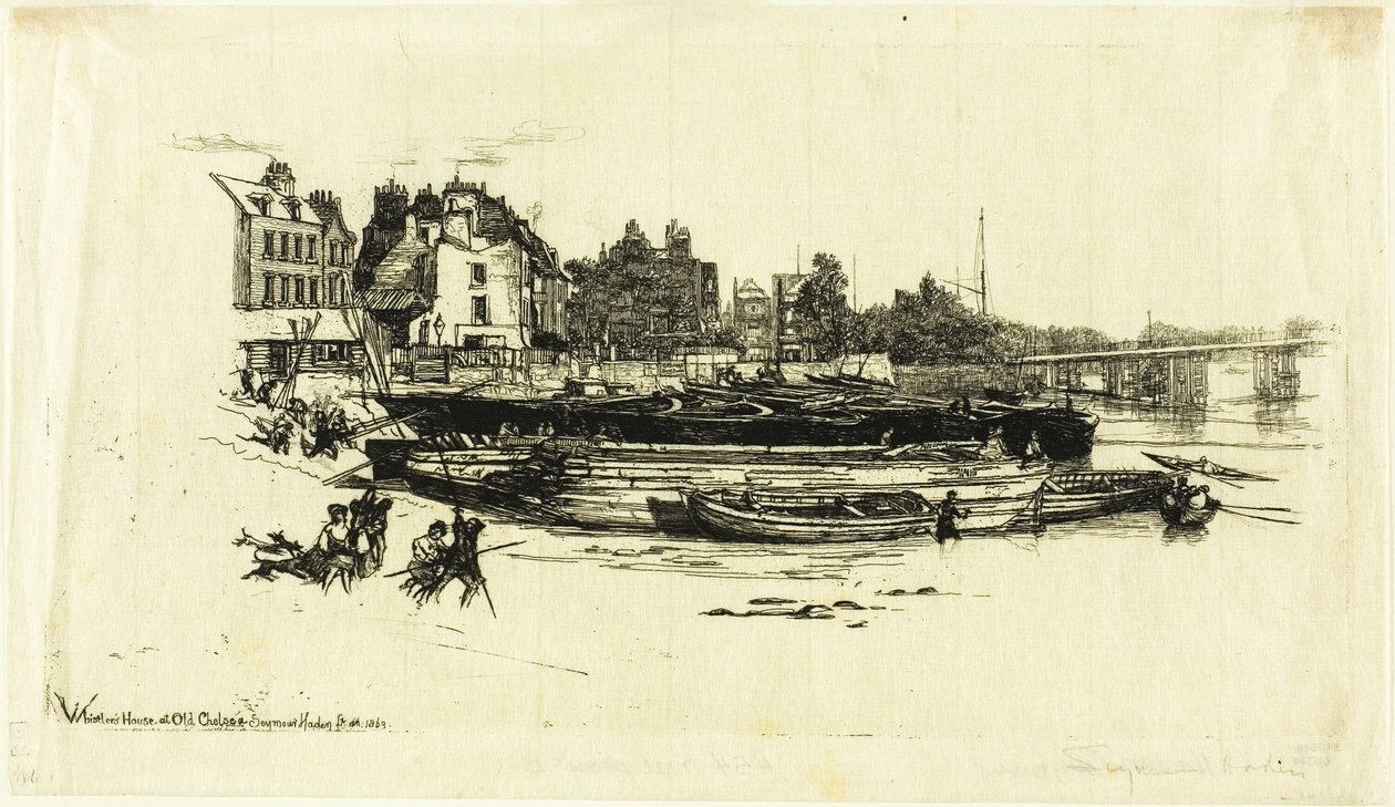 Whistlerin talo, Old Chelsea tekijältä Francis Seymour Haden