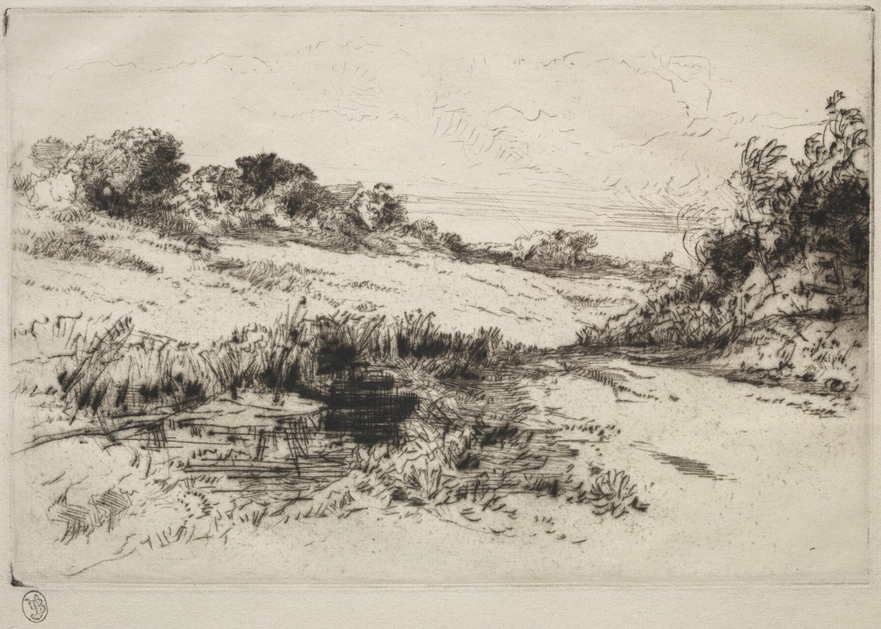 Tuulimyllykukkula, nro 1, c. 1877 ja myöhemmin. tekijältä Francis Seymour Haden