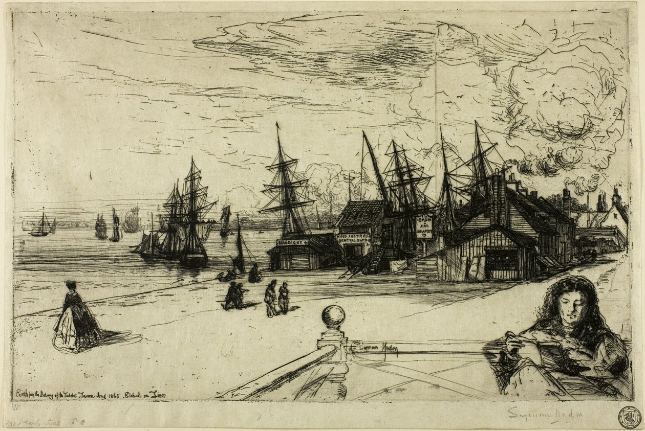 Yacht Tavern, Erith tekijältä Francis Seymour Haden