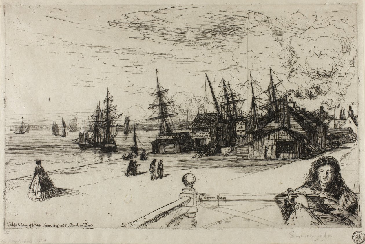 Yacht Tavern, Erith, 1865 tekijältä Francis Seymour Haden