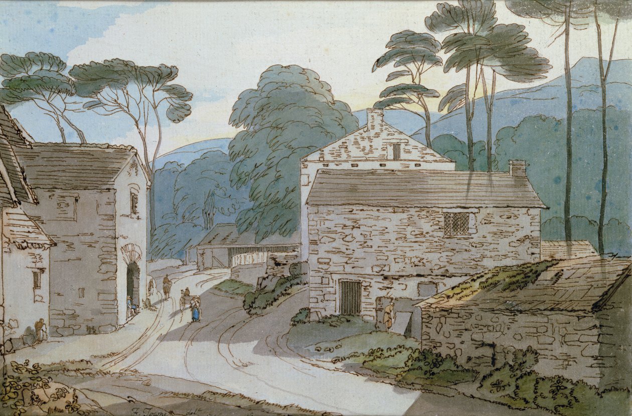 Ambleside Windermere-järven kärjessä tekijältä Francis Towne
