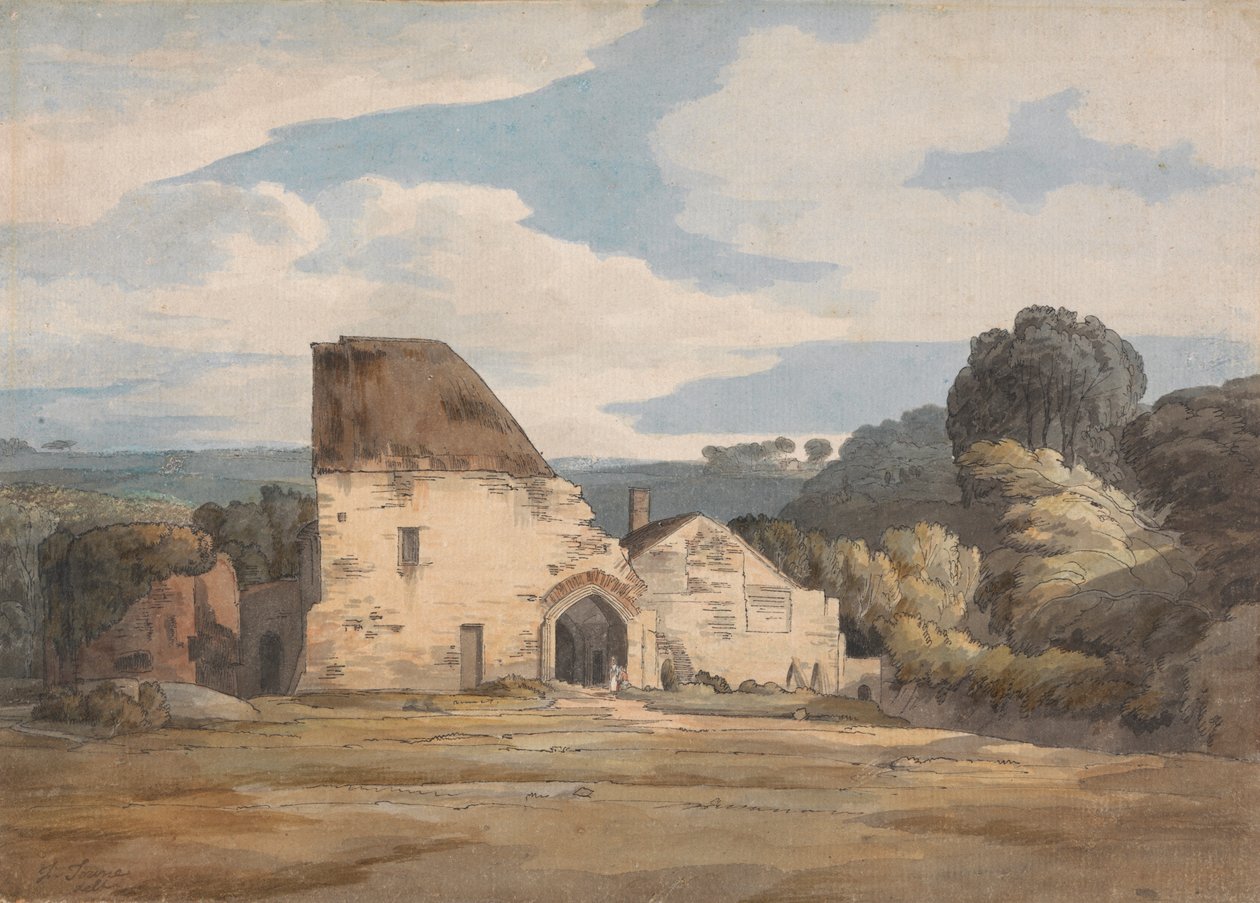 Abadia de Dunkeswell, 20 de agosto de 1783 finlandês tekijältä Francis Towne