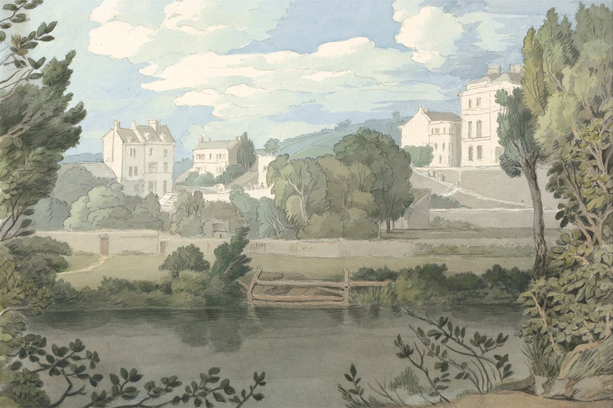 Taloja lähellä Plymouth tekijältä Francis Towne