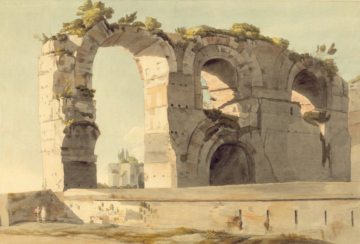Claudian Aqueduct, Rooma tekijältä Francis Towne