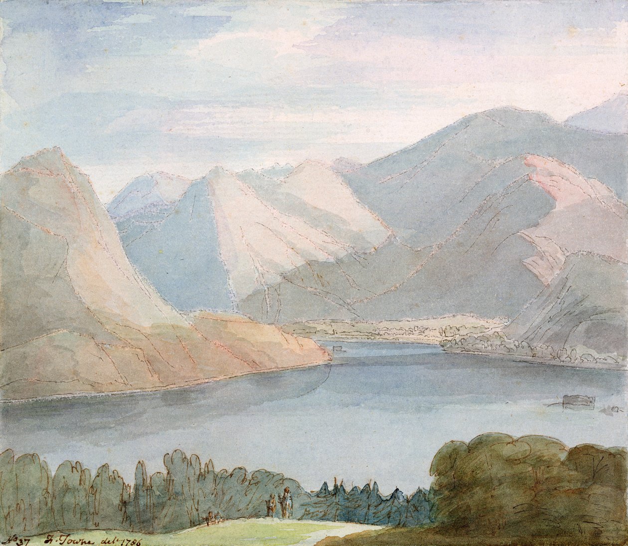 Ullswater Gowbarrow Parkista tekijältä Francis Towne