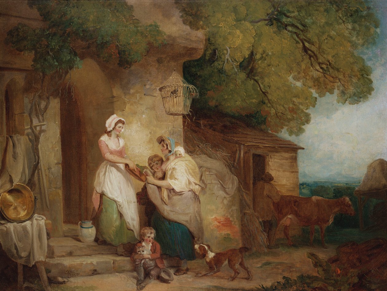 Rustic Benevolence, 1791 tekijältä Francis Wheatley