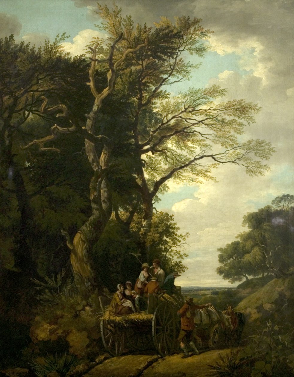 Sadonkorjuuvaunu, 1774 tekijältä Francis Wheatley