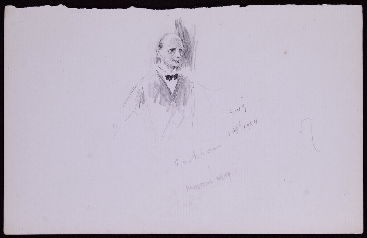 Arthur Rackhamin muotokuva tekijältä Francis Wilfred Lawson