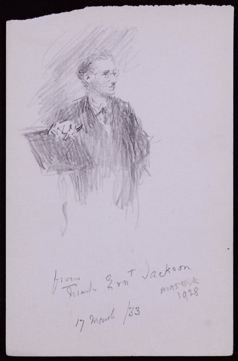 Ernest Jacksonin muotokuva tekijältä Francis Wilfred Lawson