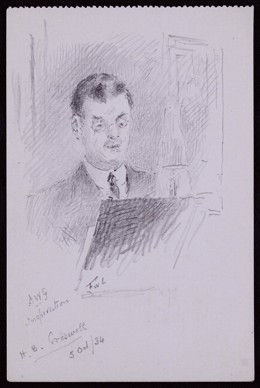 HB Cresswellin muotokuva tekijältä Francis Wilfred Lawson