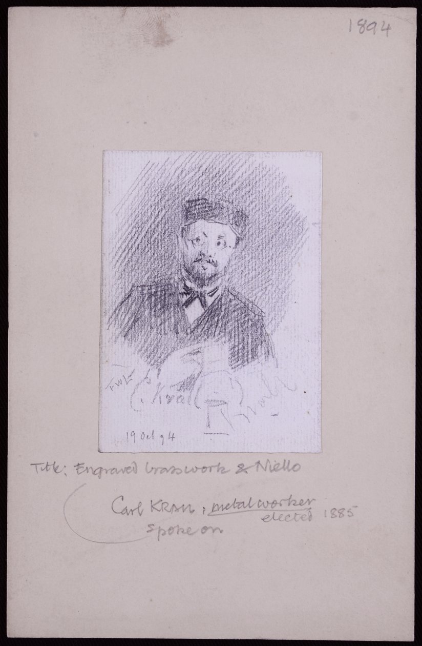 Karl Krallin muotokuva tekijältä Francis Wilfred Lawson