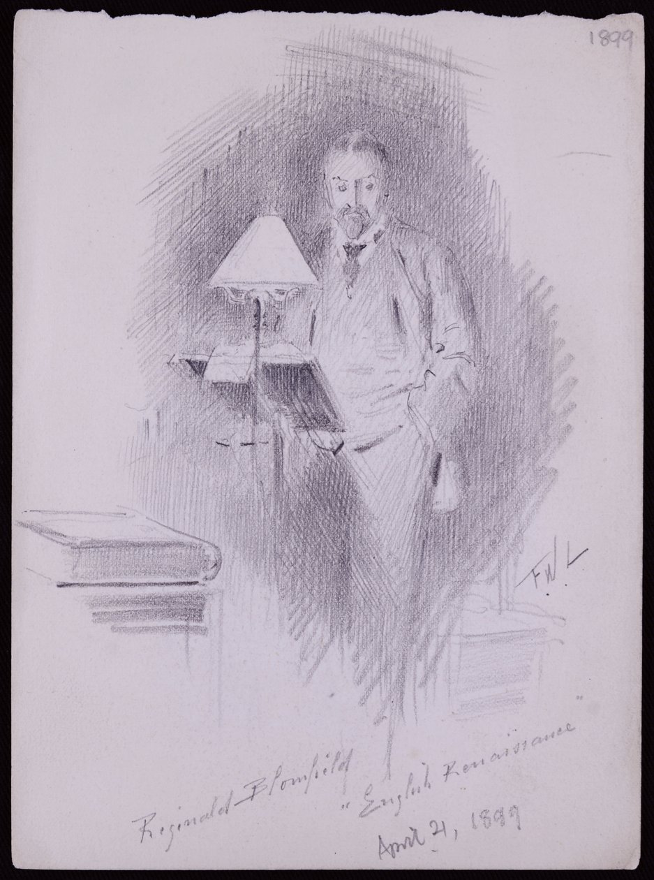 Reginald Blomfieldin muotokuva tekijältä Francis Wilfred Lawson