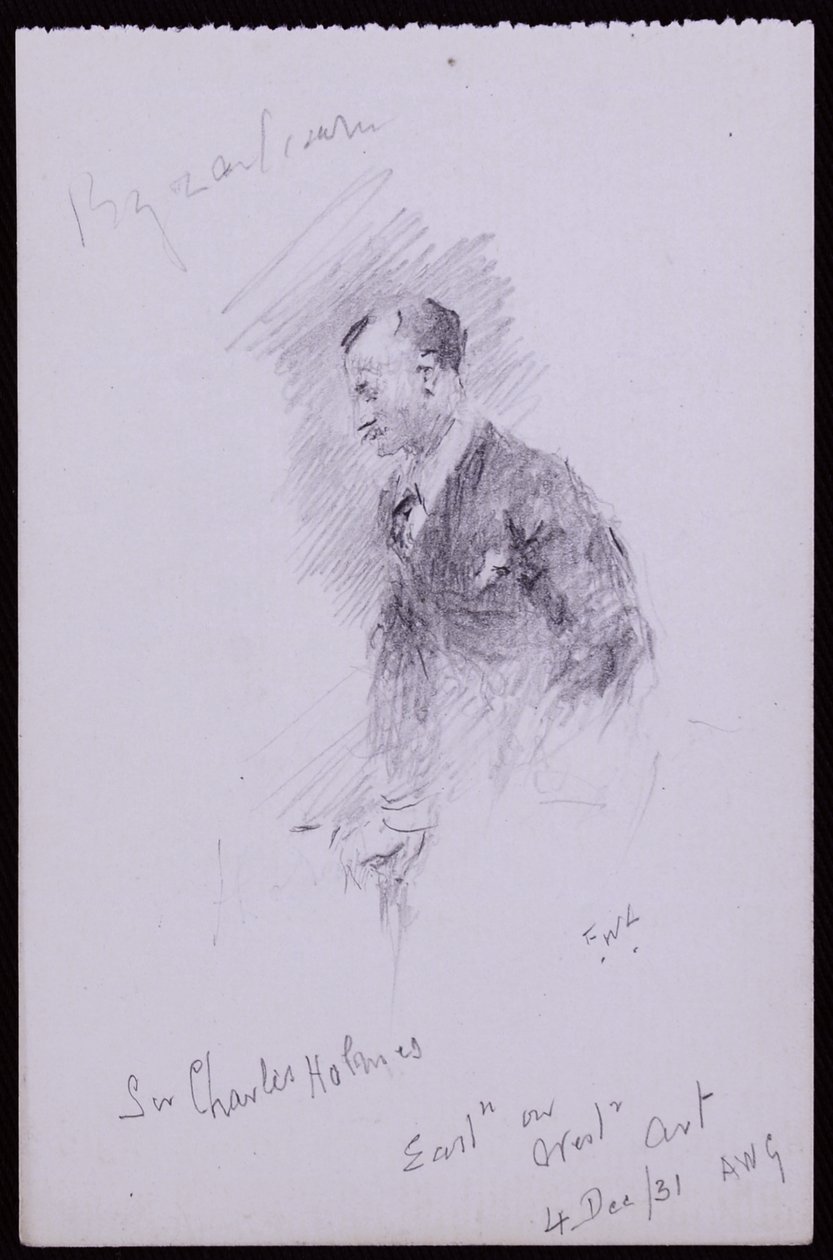 Sir Charles Holmesin muotokuva tekijältä Francis Wilfred Lawson