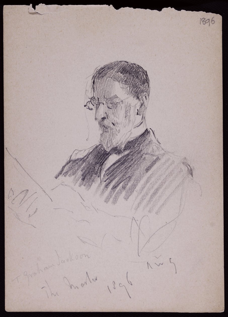 TG Jacksonin muotokuva tekijältä Francis Wilfred Lawson