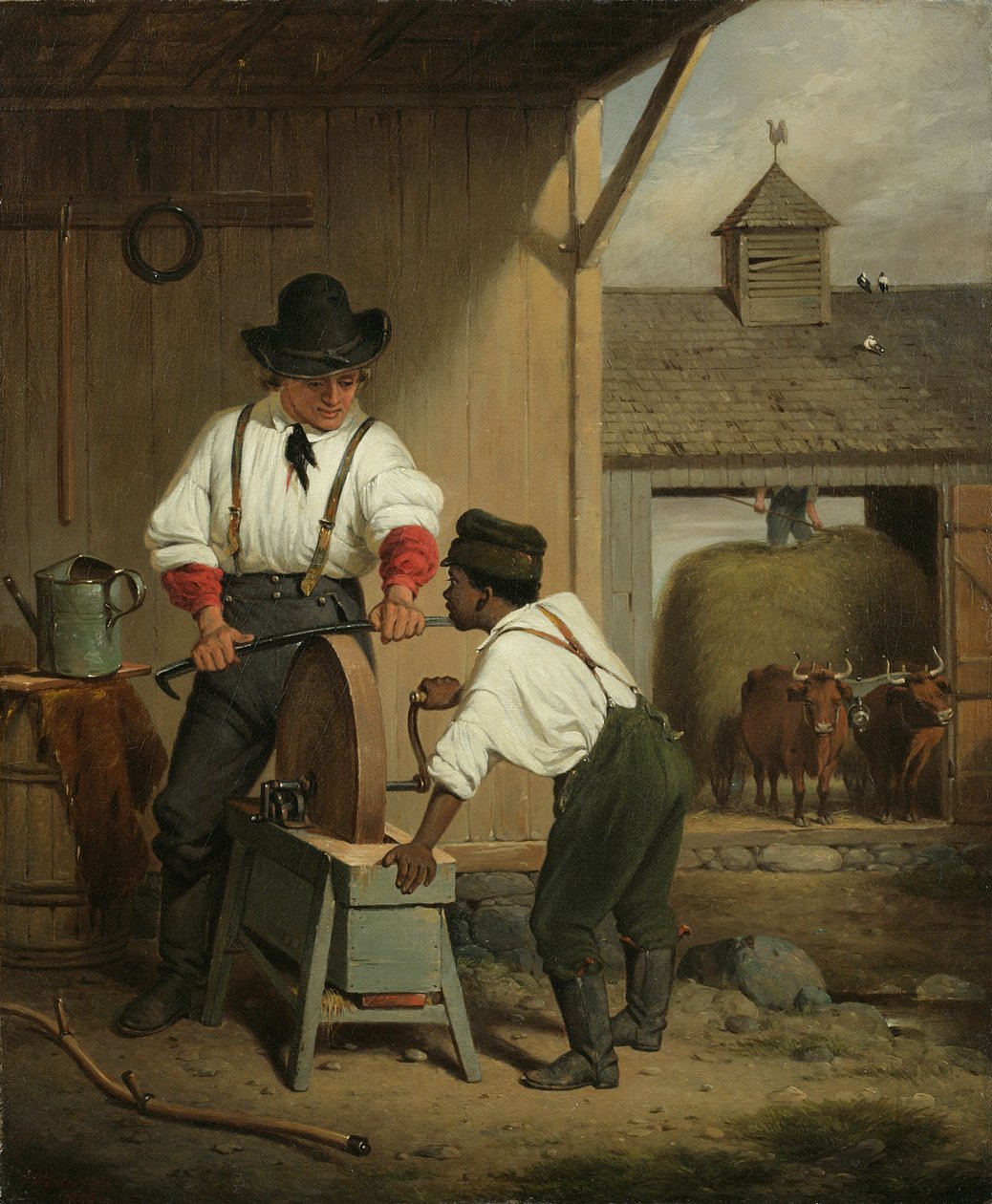 Viikatemylly, 1856 tekijältä Francis William Edmonds