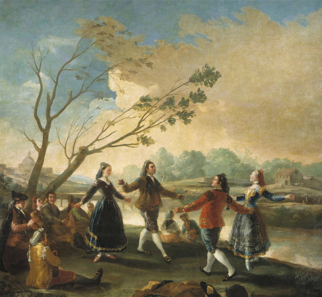 Baile a orillas del Manzanares tekijältä Francisco de Goya