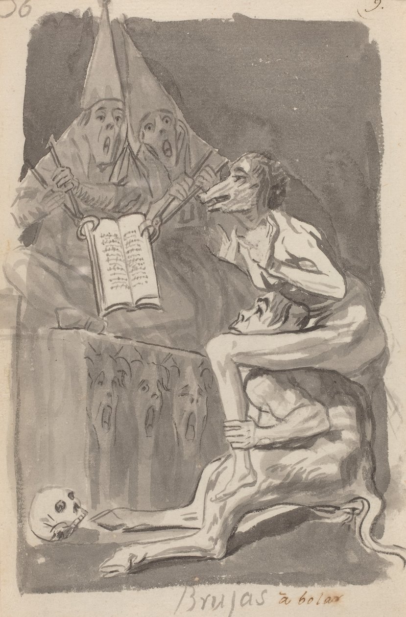 Brujas à volar tekijältä Francisco de Goya