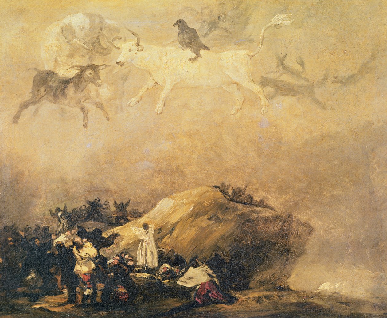 Capriccio-kohtaus: Animals in the Sky tekijältä Francisco de Goya
