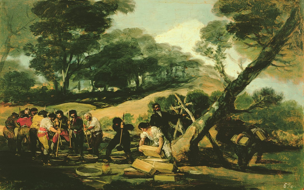 Ruudin salavalmistus, 1812-13 tekijältä Francisco de Goya