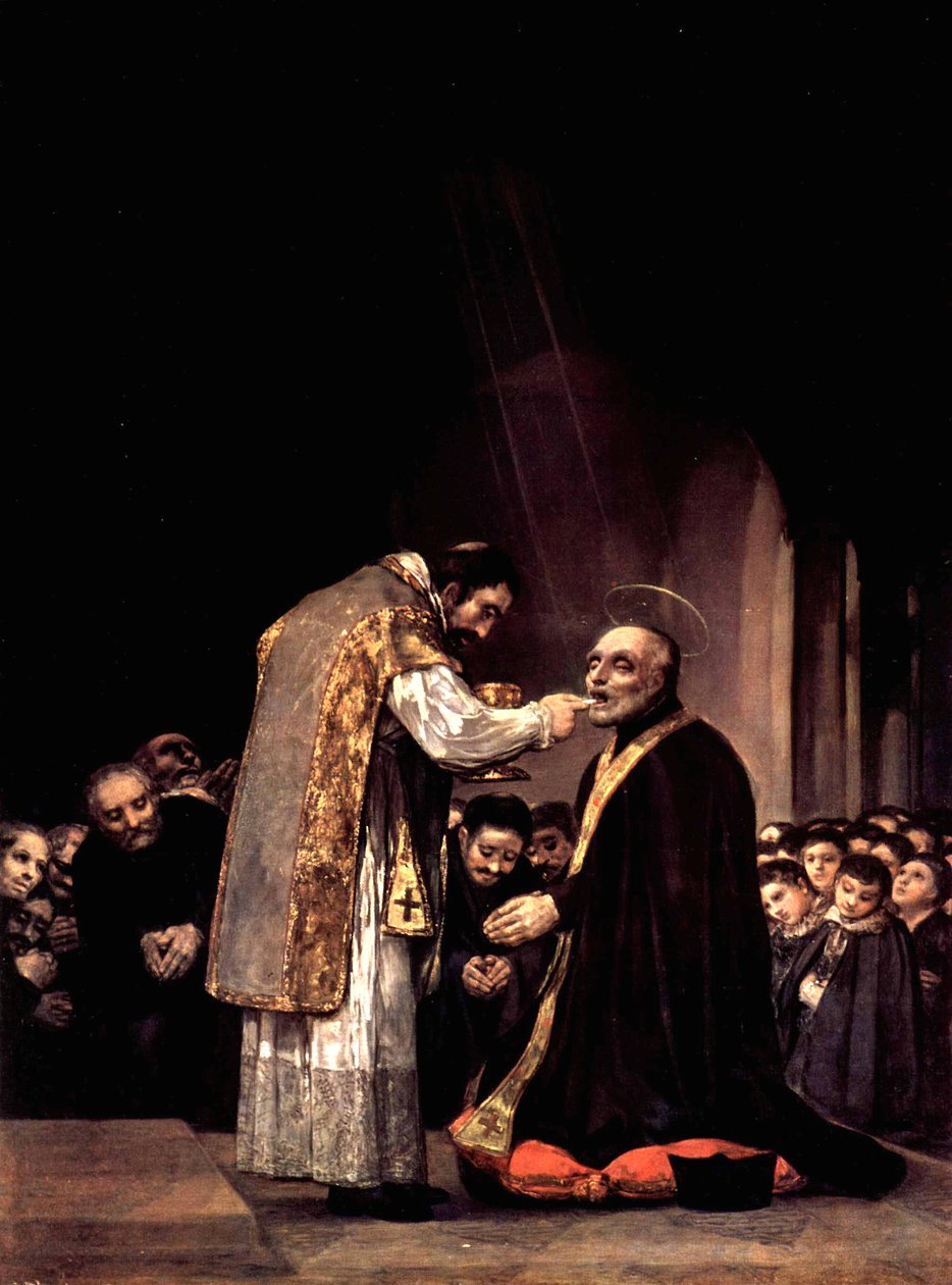 Die letzte Kommunion des Hl. Josef von Calasanza tekijältä Francisco de Goya