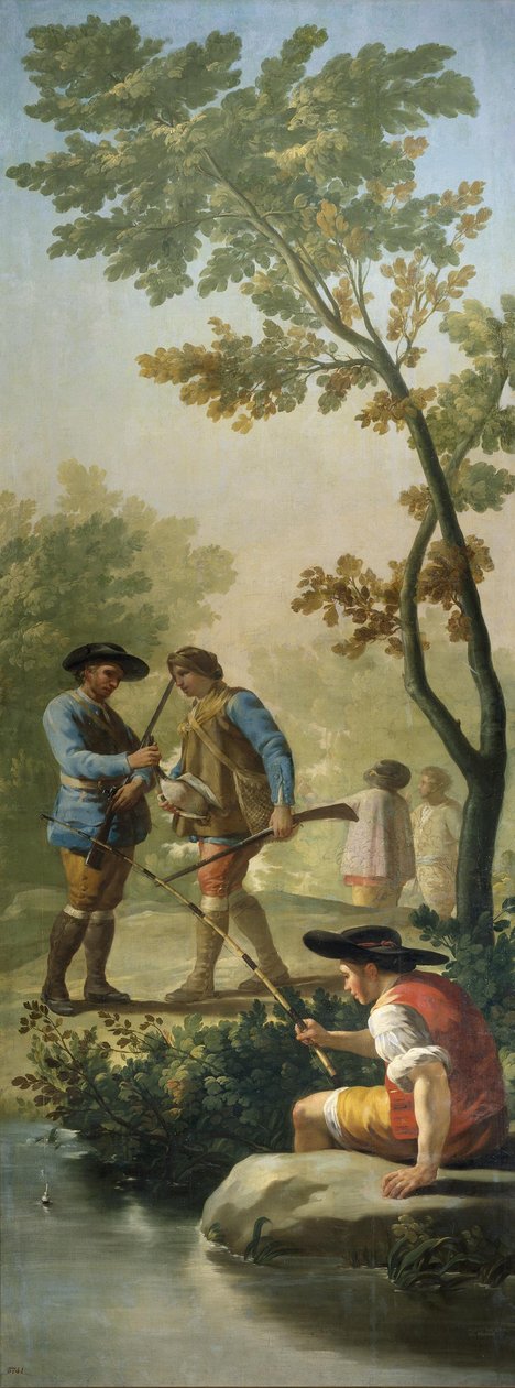 El pescador de caña tekijältä Francisco de Goya