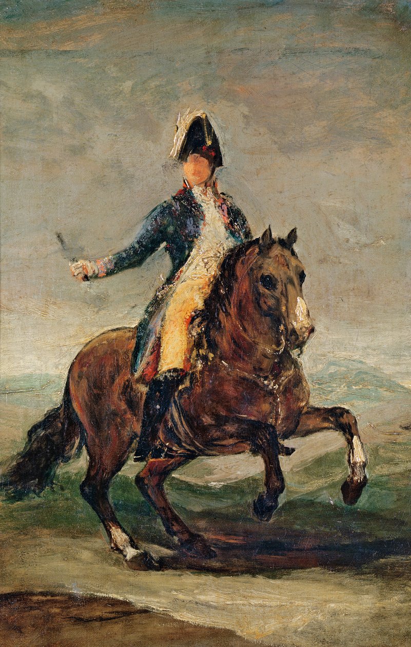 Espanjan kuninkaan Ferdinand VII:n (1784-1833) ratsastajamuotokuva tekijältä Francisco de Goya
