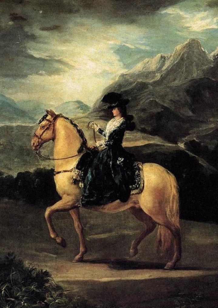 Hevosmuotokuva María Teresa de Vallabriga tekijältä Francisco de Goya