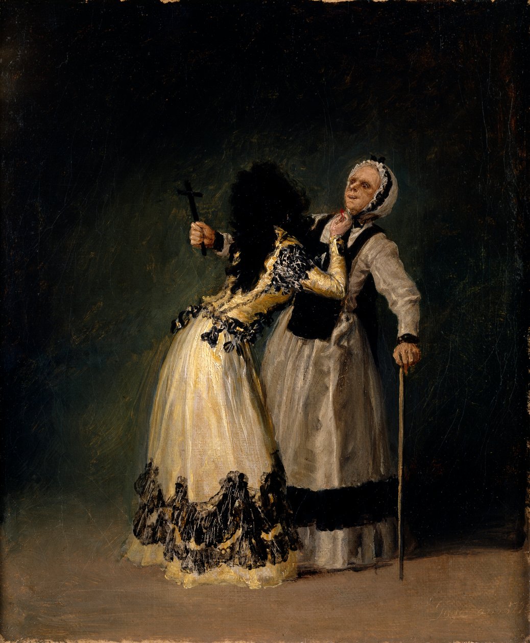 La duquesa de Alba y la Beata tekijältä Francisco de Goya