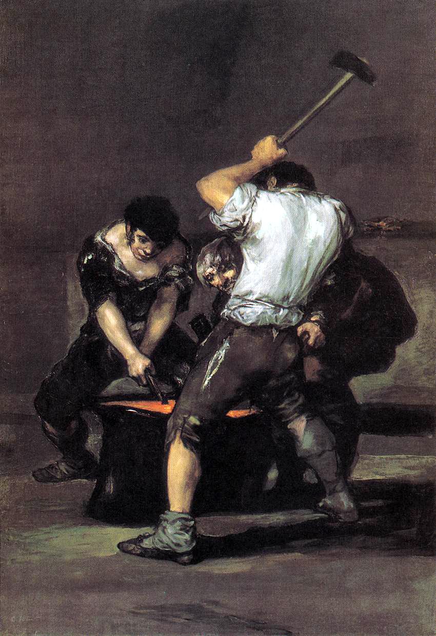 La fragua tekijältä Francisco de Goya
