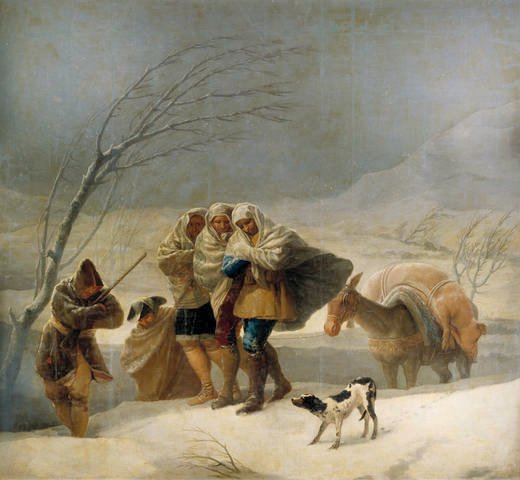 La Nevada tekijältä Francisco de Goya