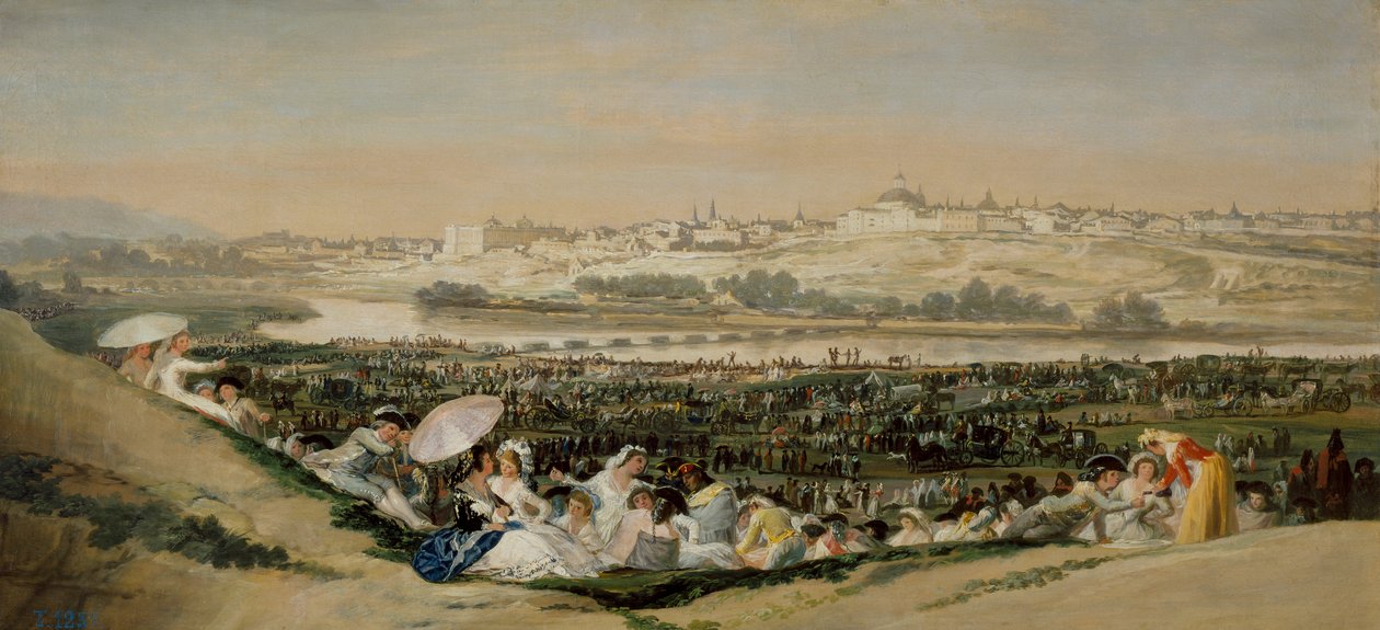 La Pradera de San Isidro tekijältä Francisco de Goya