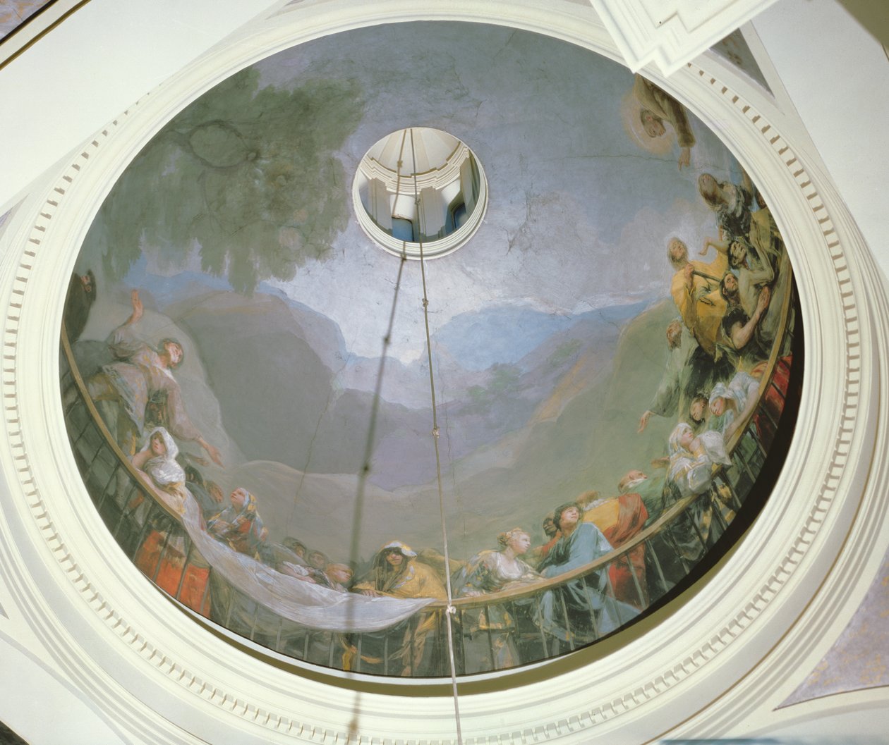 Katsaus kupoliin, jossa on Pyhä Antonius, 1798 tekijältä Francisco de Goya