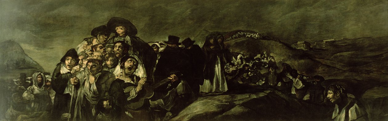 Pyhiinvaellus San Isidron suihkulähteelle, n. 18213 tekijältä Francisco de Goya