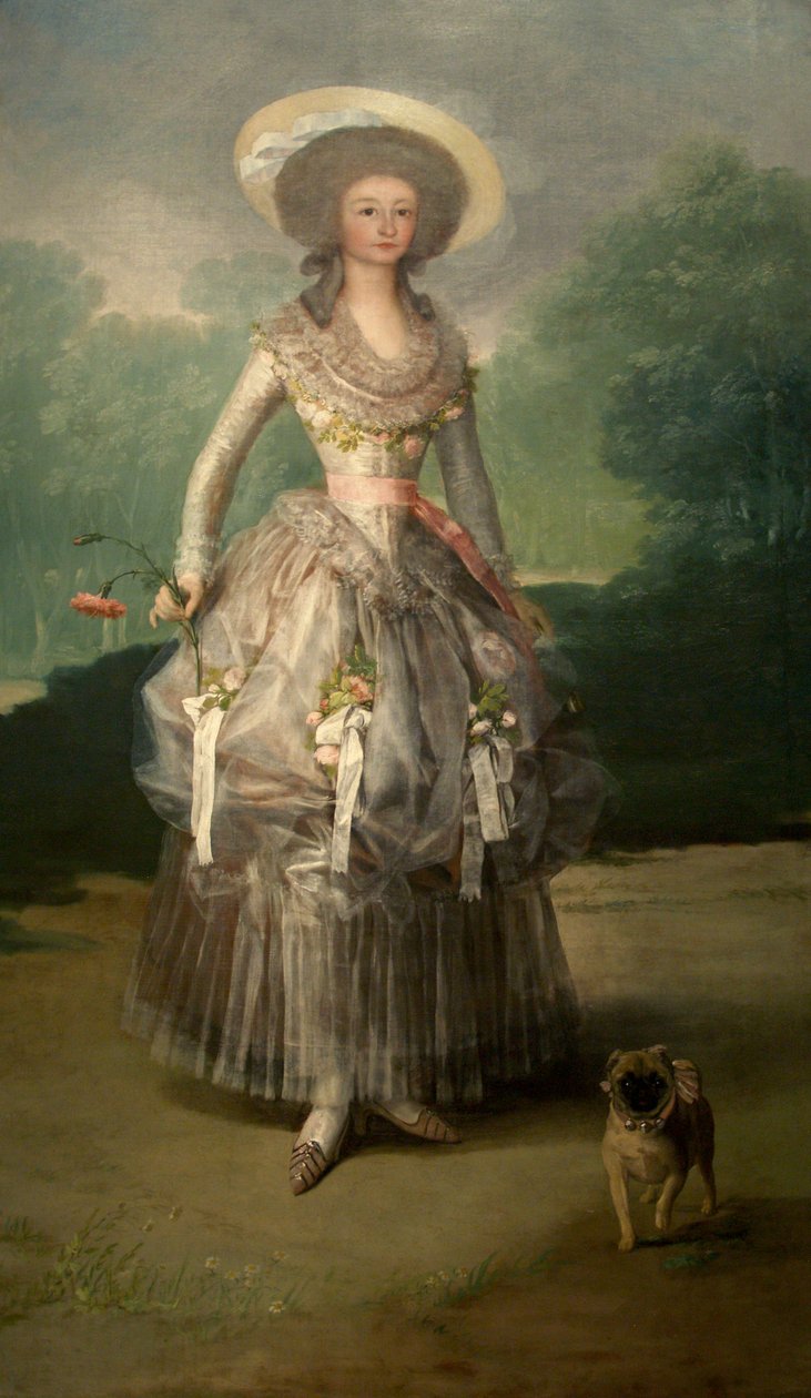 María Ana de Pontejosin ja Sandovalin muotokuva tekijältä Francisco de Goya