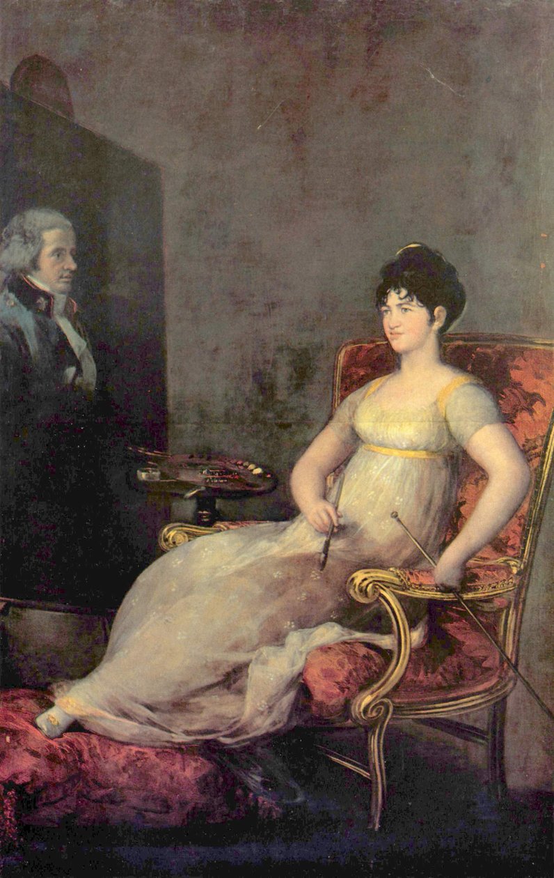 Muotokuva María Tomasa Palafox, Medina Sidonian herttuatar ja Villafrancan marssi tekijältä Francisco de Goya