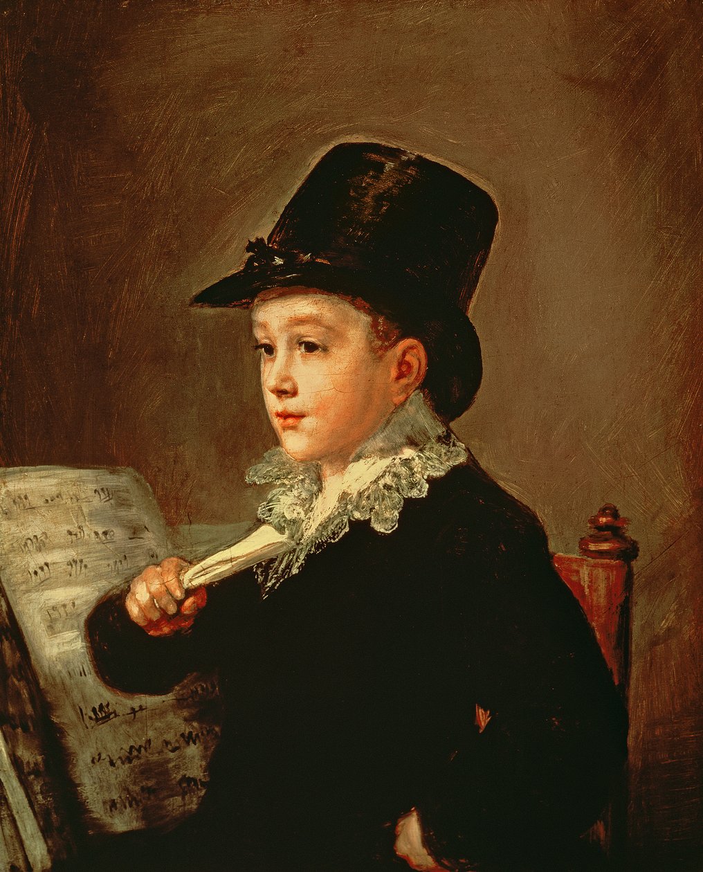 Muotokuva Marianito Goyasta, taiteilijan pojanpojasta, n. 1815 tekijältä Francisco de Goya