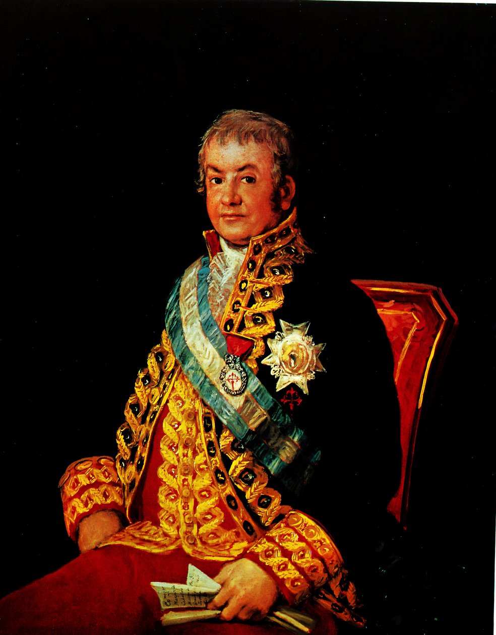 Oikeusministeri José Antonio Marqués Caballeron muotokuva tekijältä Francisco de Goya