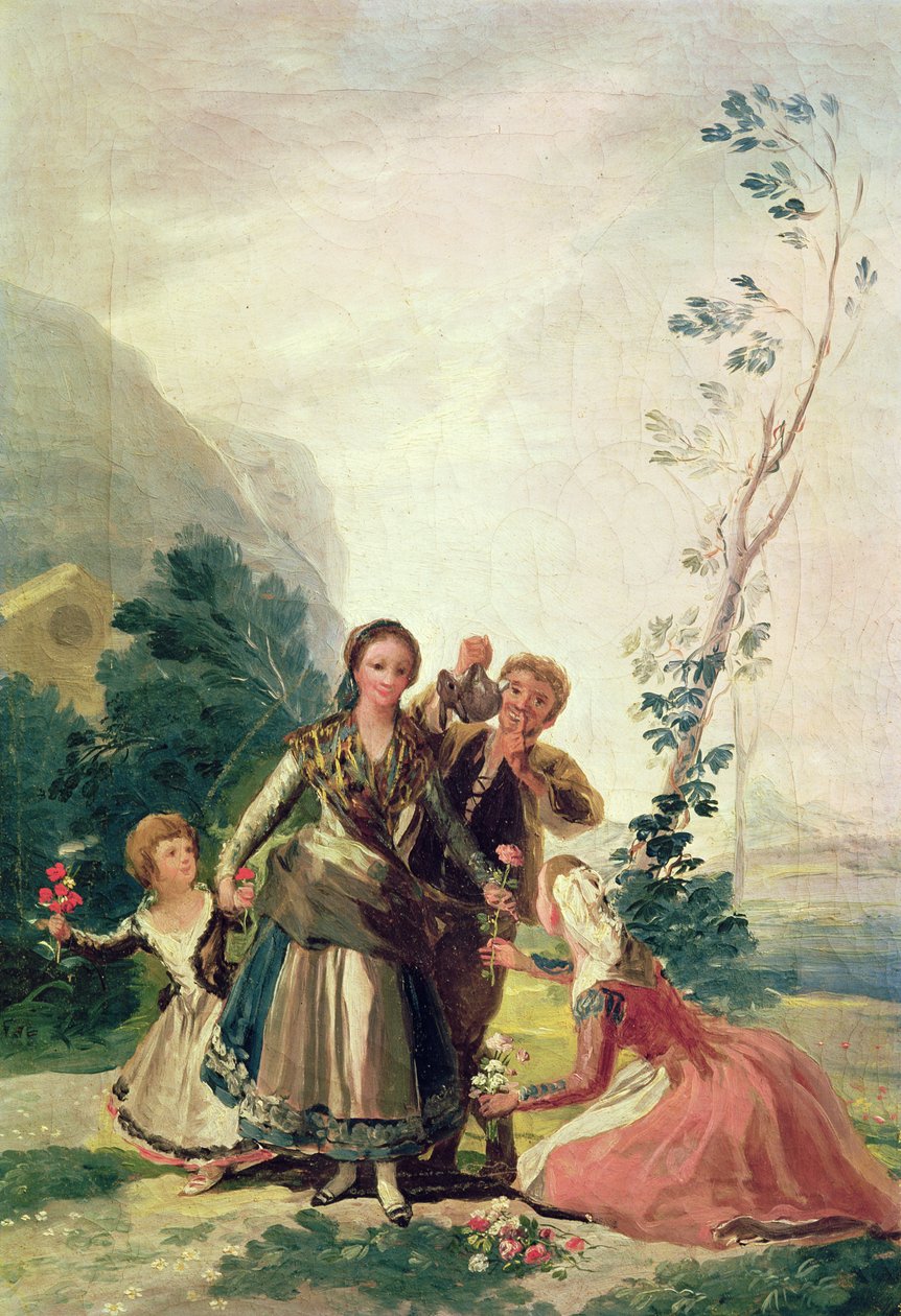 Kevät tai kukkamyyjä, 1786 tekijältä Francisco de Goya