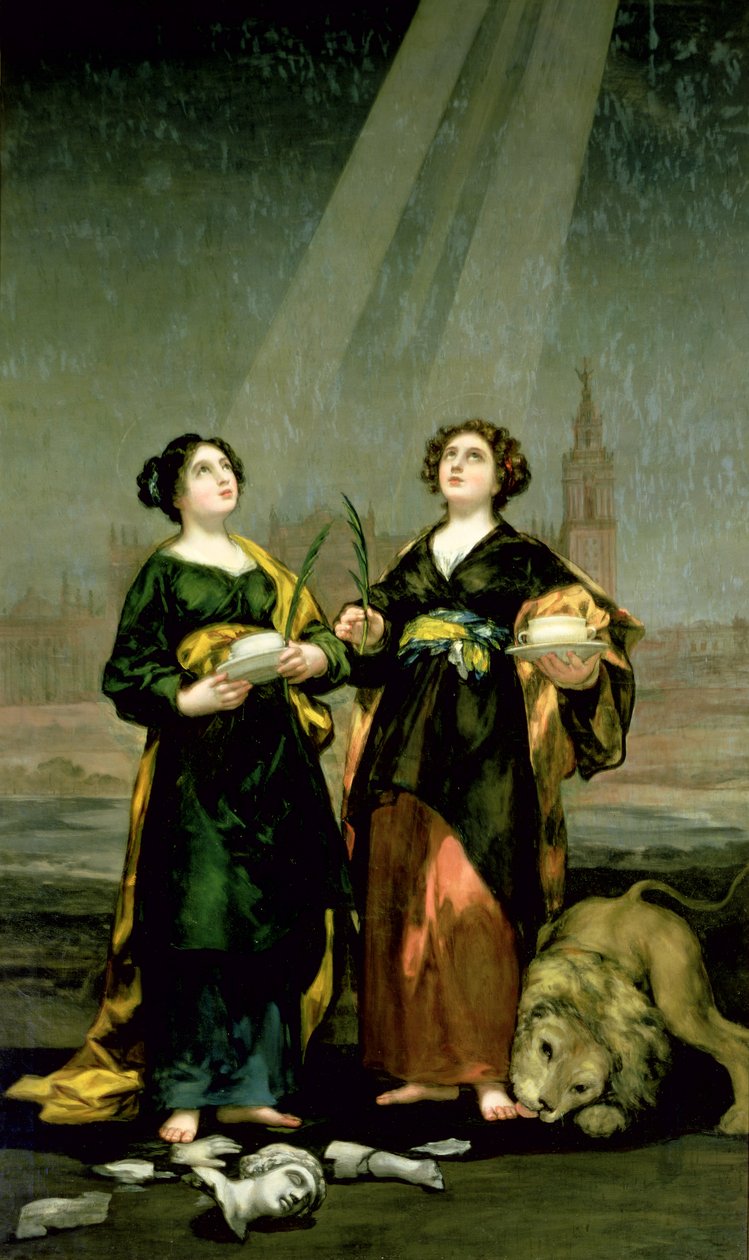 St. Justina ja St. Rufina, 1817 tekijältä Francisco de Goya