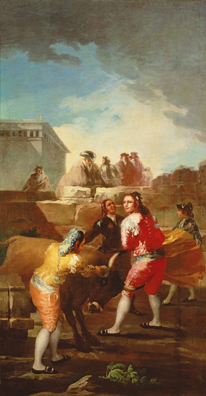 Amatöörihärkätaistelu, 1778-80 tekijältä Francisco de Goya
