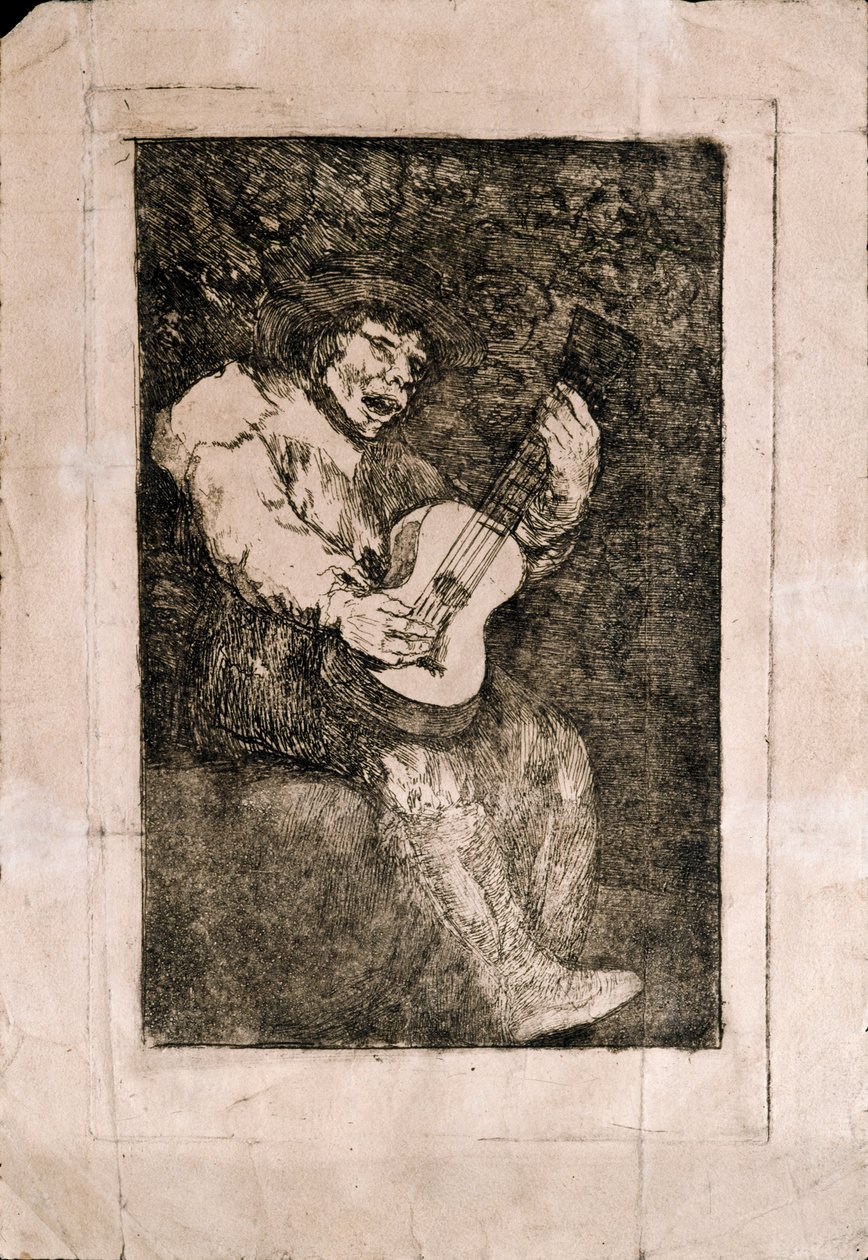 Sokea laulaja tekijältä Francisco de Goya